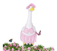 Porch Goose Outfit Costume for 17/23' Statue Goose,Patio Statue Summer Hawaiian Clothes for Balcony Home Yard Lawn Patio Courtyard