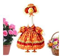 Porch Goose Outfits 2pc, Maple Leaf Autumn Statue Costume