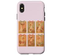 Porch Goose Social Club Cute Strawberries Jam Stamps Vintage Case for iPhone X/XS