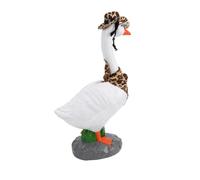 Porch Goose Statue with Windproof Base, 23.6in