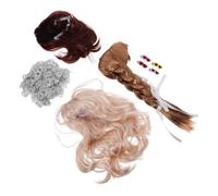 Porch Goose Wig Set 4pcs with Heart Sunglasses Hair Clips Vibrant