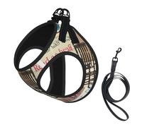 Porch Rules Printing Puppy Summer Vest Harness With Reflective,Dog Accessories For Small Medium Large Dogs And Cats