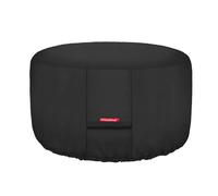 Porch Shield Fire Pit Cover - Waterproof 600D Heavy Duty Fade Resistant Round Patio Fire Bowl Cover Black - 42 inch