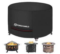 Porch Shield Round Patio Fire Pit Cover Fade Resistant Waterproof Outdoor Firepit Cover 32 inch for Fire Bowl
