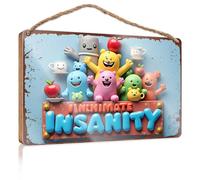 Porch Signs Outdoor Colorful Characters Celebrating Joyful Moments Wooded Sign Wood Signs For Home Decor Hanging Wood Home Wall S(15X28CM)