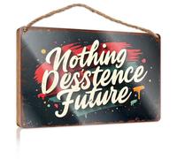 Porch Signs Outdoor Embrace Your Unconventional Future: A Bold Vision For Tomorrow Wooded Sign Funny Bathroom Wall Art Door Signs Decorations(23X35CM)