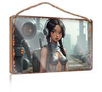 Porch Signs Outdoor Future Warrior: The Peri-Steral In Urban Battle Gear Wooded Sign Friends Signs For Home Decor Home Office Decor(20X30CM)