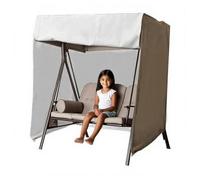 Porch Swing Cover 3 Triple Seater 210d Waterproof All Weatherprotection Porch Swing Cover for Lawn Garden, Party