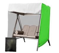 Porch Swing Cover 3 Triple Seater 210d Waterproof All Weatherprotection Swing Canopy for Lawn Garden, Party