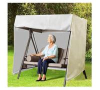 Porch Swing Cover 3 Triple Seater 210d Waterproof All Weatherprotection Swing Canopy Replacement Top for Lawn Garden, Party
