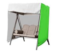Porch Swing Cover 3 Triple Seater 210d Waterproof All Weatherprotection Swing Canopy Replacement Top for Lawn Garden, Party