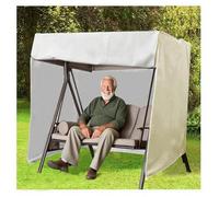 Porch Swing Cover 3 Triple Seater 210d Waterproof All Weatherprotection Swing Chair Canopy Outdoor for Lawn Garden, Party