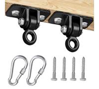 Porch Swing Hangers 2 Pieces Heavy Duty Mounting Hooks Punch Bag Yoga Seat Ceiling Wall Hooks for Backyard Patio Garden Indoor Outdoor Use Home School Camp