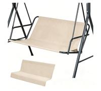 Porch Swing Replacement Seat 600D Thickened Waterproof Oxford Chair Bench Replacement Cover for 2/3 Seater Patio Garden Swing Chair,Beige-58.3×19.7×19.7in