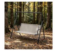 Porch Swing Seat Replacement 600D Thickened Waterproof Oxford Outdoor Swing Cushion Cover for 2/3 Seater Patio Garden Swing Chair ,Gray-50.0×18.9×20.5in