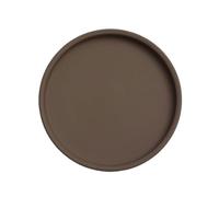 Porches Round Ceramic Plant Pot Saucers, Flower Drip Tray for Indoors Outdoor Patio Indoors(Bruin,Large)