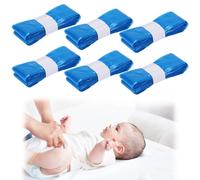 Porcyco Nappy Bin Refills - 6Pack Scented Nappy Bags Diaper Pail Refill Bags Compatible With Genie/Tommee Tippee/Angelcare And Twist and Click Refill Cassettes (Cartridge Not Include) (Blue, 6PCS)
