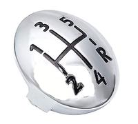 Porfeet Car Gear Knob Cap, 5/6 Speed Car Shift Leve-r Gear Knob Cap Cover Compatible with Renault Clio Twingo 1996-2011 Silver 5 Speed