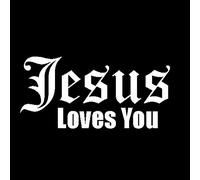 Porfeet Car Sticker, Jesus Love You Letters Reflective Car Vehicle Body Window Decals Sticker Decor White