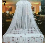 Porfeet Mosquito Net, Elegant Lace Insect Bed Canopy Netting Curtain Round Dome Mosquito Net Bedding White 60cm by 260cm by 850cm