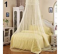 Porfeet Mosquito Net, Elegant Lace Insect Bed Canopy Netting Curtain Round Dome Mosquito Net Bedding Beige 60cm by 260cm by 850cm