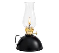 PORFOYO Petroleum Lamp, Glass Oil Lamp with Adjustable Flame, Oil Lamp Lantern, Storm Lantern, Petroleum, Vintage Kerosene Lamp, Lantern Chamber Oil Lamps for Indoor, Home, Garden, Camping