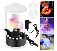PORFOYO Ultrasonic Nebuliser - 12 LED Ultrasonic Mist Machine, Mist Maker, Mist Maker, Water Mist Fogger with Removable Splash Guard for Fountain, Pond, Mist, Halloween