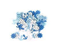 Porgeel 100pcs Fashion Style Anchor Helm Pendants Chic Wooden Nautical Buttons Multi Usage Scrapbooking Button Embellishments