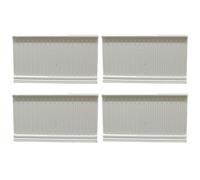Porgeel 4Pcs Dollhouse Sidings 1:12 Wainscoting Panels Dollhouse Accessories 3.7x2.1 White Interior Trim Doll House Miniatures Items for House Decor