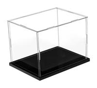 Porgeel Acrylic Display Case, 10x8x8 Inch Dust-Proof Stackable Clear Hat Box Baseball Cap Display Case for Collector