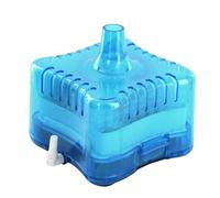 Porgeel Mini Filter Goldfish Bowl Beta Fish Tank Corner Filter with Triple Filtration System Blue 1pc