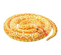 Porgeel Snake Stuffed Animal 5.9FT Cute Simulation Yellow Snake Plush Giant Scary Animal Figure Prank Prop