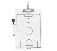 Porgeel Soccer Coaches Clipboard 14 x 9 Double-Sided Soccer Dry Erase Coaching Board Protable Whiteboard for Coaches Lightweight Coaching Board with Marker, Pen Holder & Hook