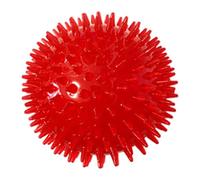 Porgeel Squeaky Dog Ball Pet Chewing Spikey Toy Non-Toxic Puppy Tooth Cleaning Toy Balls Red 6CM