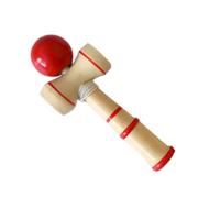 Porgeel Wooden Kendama Blue Ball Cup Toy Classic Japanese Balancing Skill Game Wooden Skill Toy.#