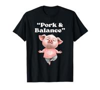 Pork & Balance Funny Zen Pig T-Shirt