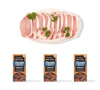Pork Loin Steaks & Chinese Char Siu Marinade Glaze Bundle |10 x 135g Pork Loin Steaks | 3 x 40g Chinese Char Siu Marinade Glazes | Perfect for Fakeaway Nights |