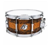 Pork Pie 14" x 8" "Macchiato" 8-Ply Maple Snare Drum Burled Walnut / Sapelle Stripe Finish