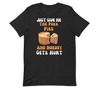 Pork Pie Gift - Funny T Shirt for a Pork Pie Lover Christmas Fathers Day or Birthday Pork Pie Present Black Heather