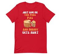 Pork Pie Gift - Funny T Shirt for a Pork Pie Lover Christmas Fathers Day or Birthday Pork Pie Present Red