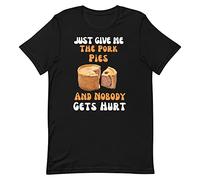 Pork Pie Gift - Funny T Shirt for a Pork Pie Lover Christmas Fathers Day or Birthday Pork Pie Present Black