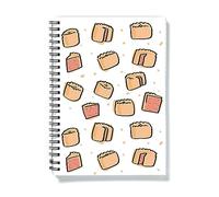Pork Pie Print A5 Notebook | Hand Illustrated Pork Pies Notebook, Traditional British Food, Pastry, Picnic Food Print Notepad