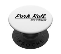 Pork Roll Egg Cheese Retro New Jersey State Taylor Graphic PopSockets Adhesive PopGrip