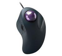 PORLEI Wired Trackball Mouse, Easy Index Finger Control, Ergonomic Comfort Design Reduces Muscle Strain, Precision and Smooth Tracking, Compatible for PC, Laptop, Windows, Mac-Purple