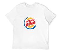 Porn King Burger King Porn Sexy Funny T-Shirt Men T-Shirt White XL