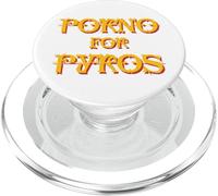 Porno For Pyros - Orange Logo White PopSockets PopGrip for MagSafe