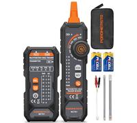 POROMETISTO MCT01 4-in-1 Network Cable Tester,Ethernet Tester with PoE,NCV,Ethernet Cable Tester with Flashlight/Sound Alarm,Circuit Tracer for Line Continuity/QC/PoE/Telephone Line Testing