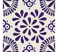 Poromoro Spanish Portuguese Azulejo Style Peel and Stick Backsplash Tile Stickers Set of 16 pcs(5.9_31)