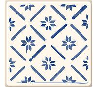 Poromoro Spanish Portuguese Azulejo Style Peel and Stick Backsplash Tile Stickers Set of 16 pcs (7.9, 35)