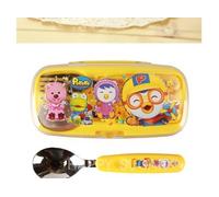 Pororo Cutie Spoon & Fork Set with Hard Case